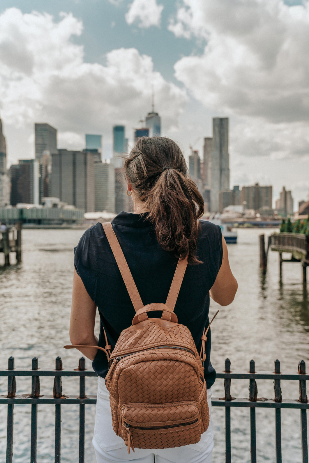 Woman visiting New York